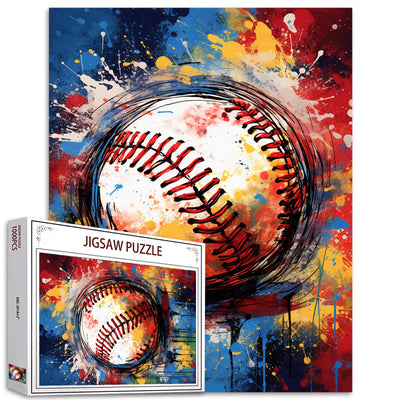 Extreme Sports Jigsaw Puzzles 1000 Pieces for Adults, Families (Graffitic America Football) Pieces Fit Together Perfectly 19.7''x27.6''inch Ball Gameing Frameable Magic Puzzle Art(Colorful)