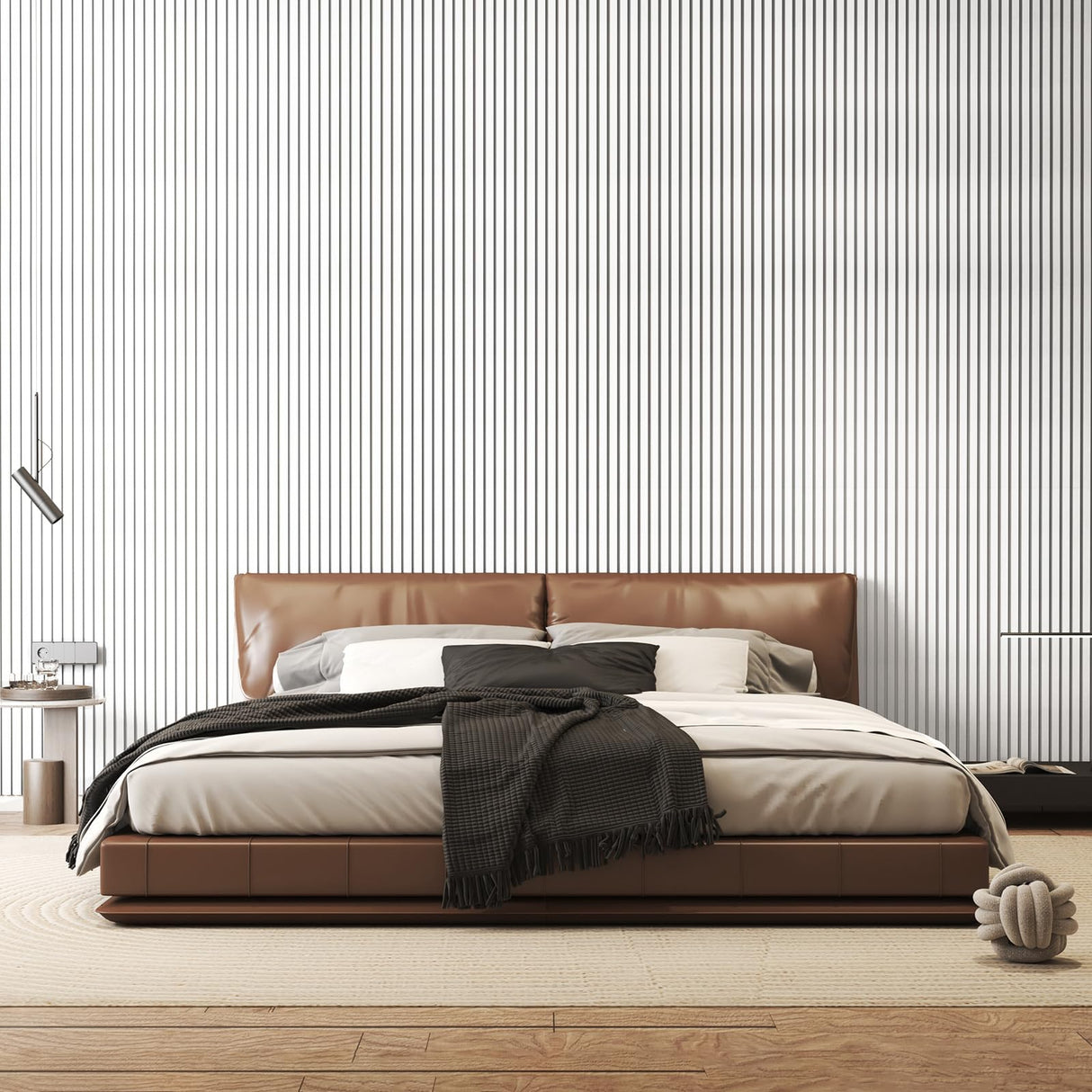 TONOR 4 Pack Large Acoustic Panels,48" X 24" X 0.35" Acoustical Wall Panel, Self-Adhesive Sound Proof Panels, Decorative Soundproof Wall Panels for Echo Absorption for Home Studio Office, White TONOR