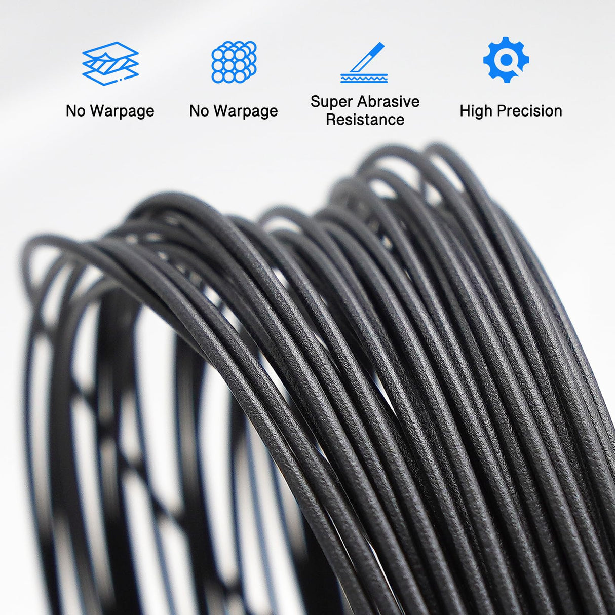 Nylon Carbon Fiber Filament PA12 CF 50G 1.75mm for 3D Printer Filament 3D Engineering Printing yxpolyer