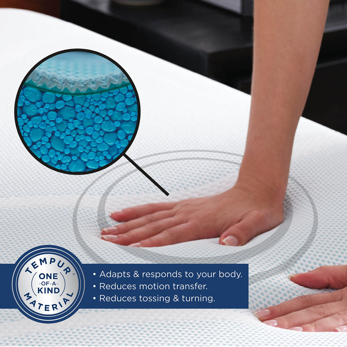 Tempur-Cloud 2-Inch Mattress Topper, King,White Tempur-Pedic