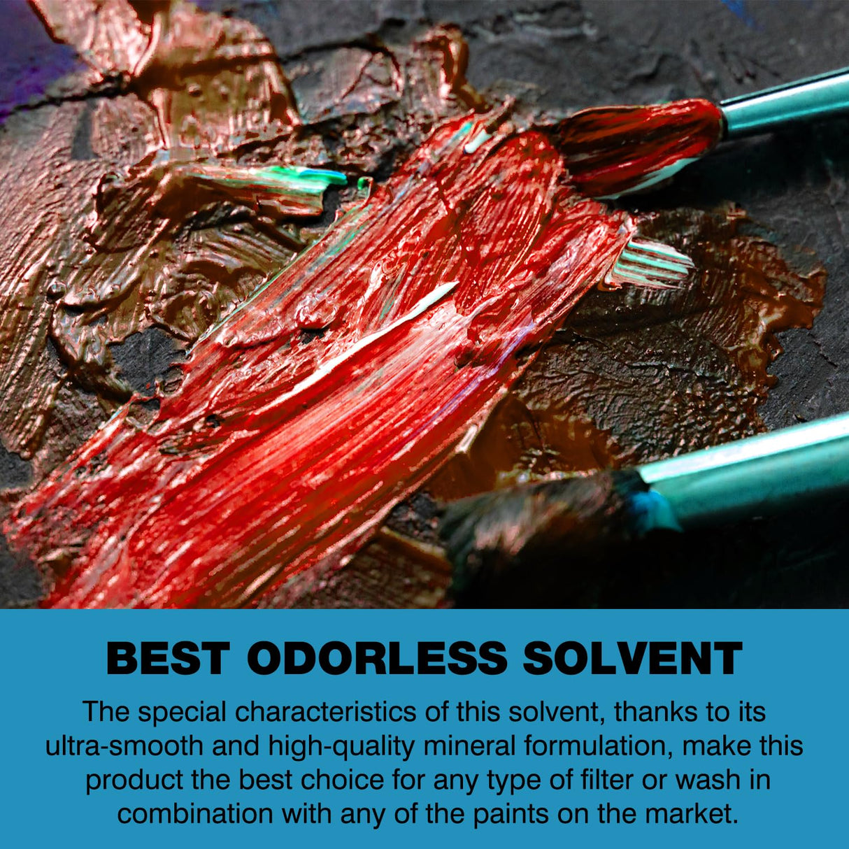 Odorless Paint Thinner for Oil Painting - Oil Painting Supplies for Thinning Oils, Artists, Professionals - 3.4oz LIIZOUSUDA