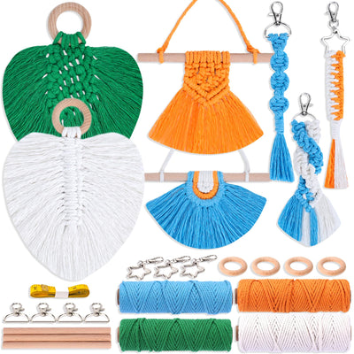 NEXBOX Macrame Kit for Kids & Adults Beginners, DIY Crafts for Girls Age 6-8 8-12 Year Old, Gifts Ideas for Birthday & Christmas - Colorful 3mm Cord