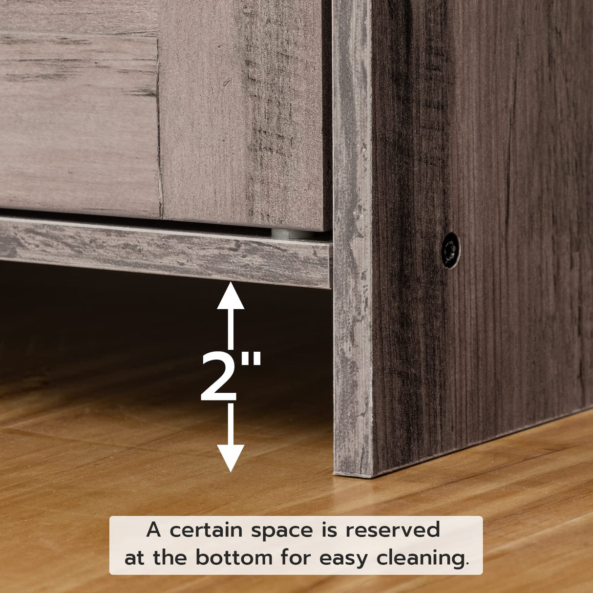 HOOBRO Cat Litter Box Enclosure, Hidden Cat Litter Box Furniture with Louvered Door, Spacious Hidden Cat Washroom with Divider, Cat Furniture Cabinet, 31.5" L x 17.7" W x 18.1" H, Greige BG07MW01 HOOBRO