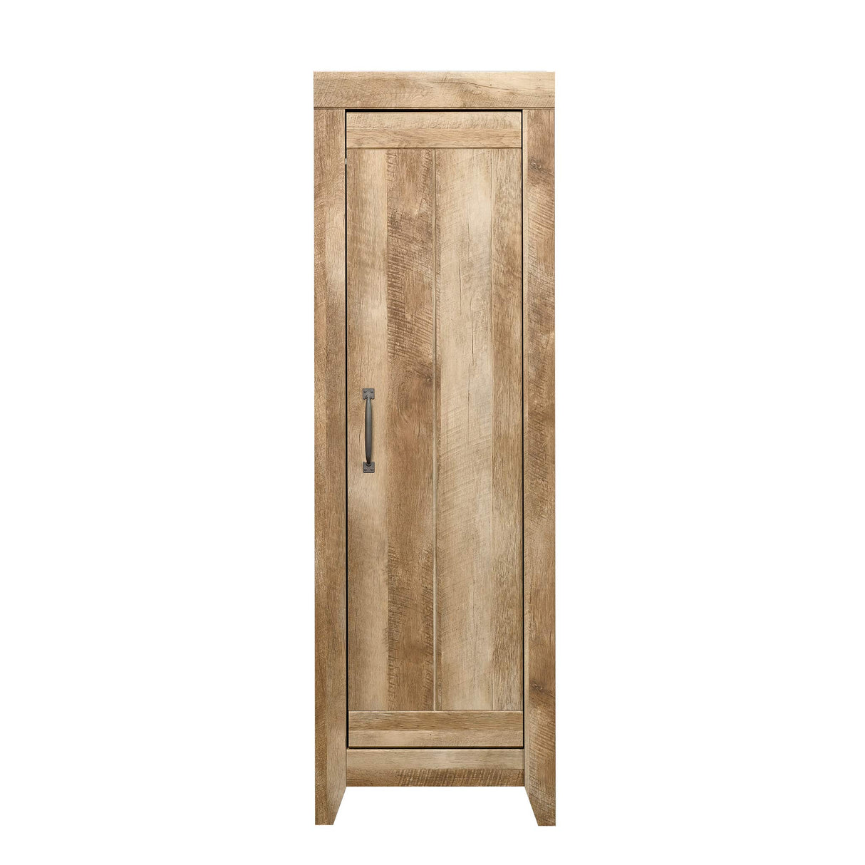 Sauder Adept Narrow Storage Pantry Cabinet, L: 22.60" x W: 16.77" x H: 70.98", Craftsman Oak finish Sauder