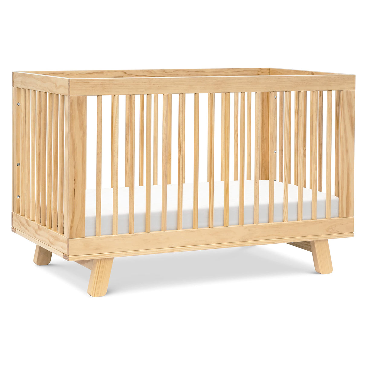 Babyletto Hudson 3-in-1 Convertible Baby Crib with Toddler Bed & Daybed Conversion - Easy to Assemble - GREENGUARD Gold Certified w/ 4 Adjustable Mattress Heights - Natural babyletto