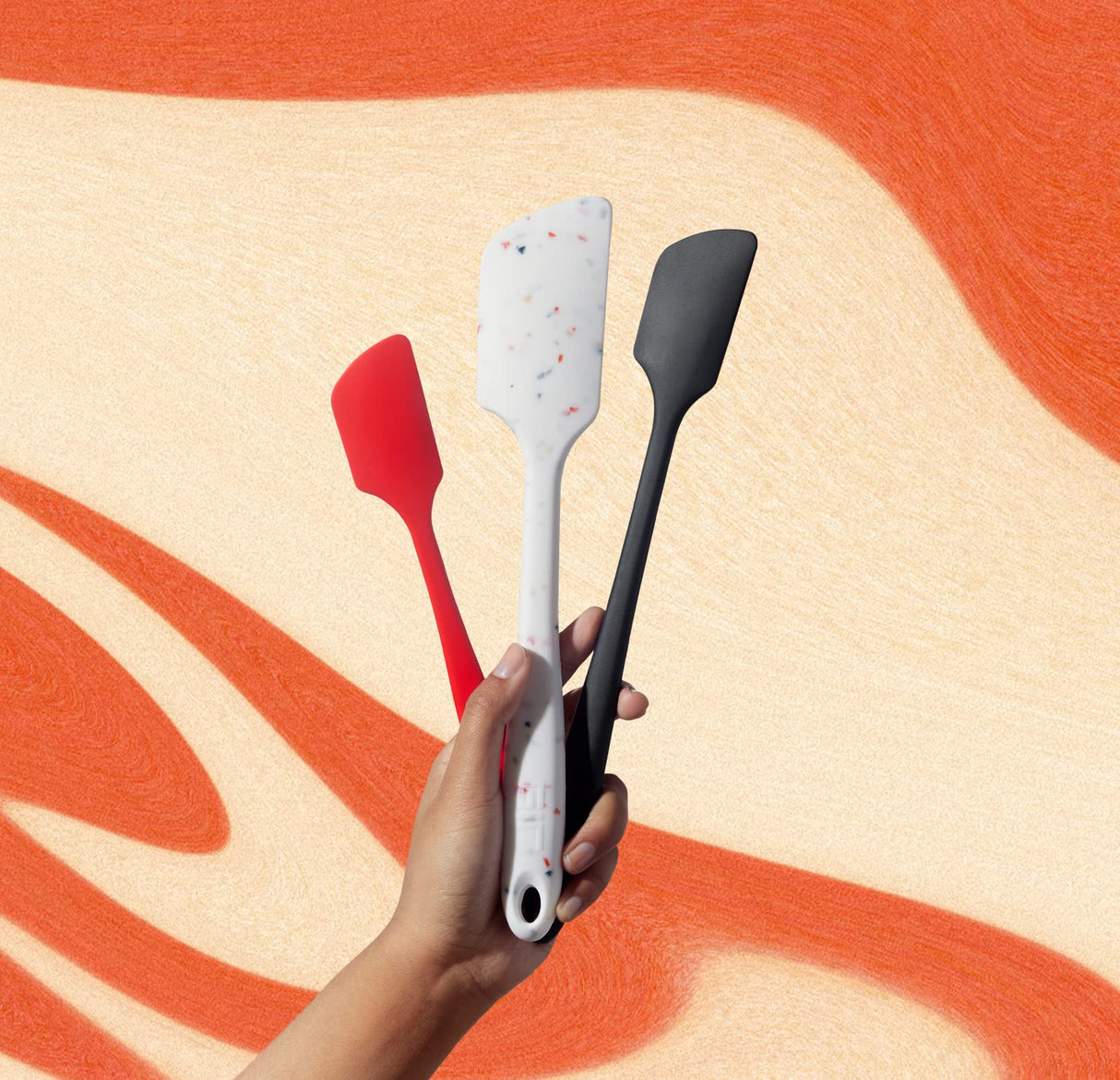 GIR: Get It Right Premium Silicone Spatula - Non-Stick Heat Resistant Kitchen Spatula - Perfect for Baking, Cooking, Scraping, and Mixing - Ultimate - 11 IN, Red GIR