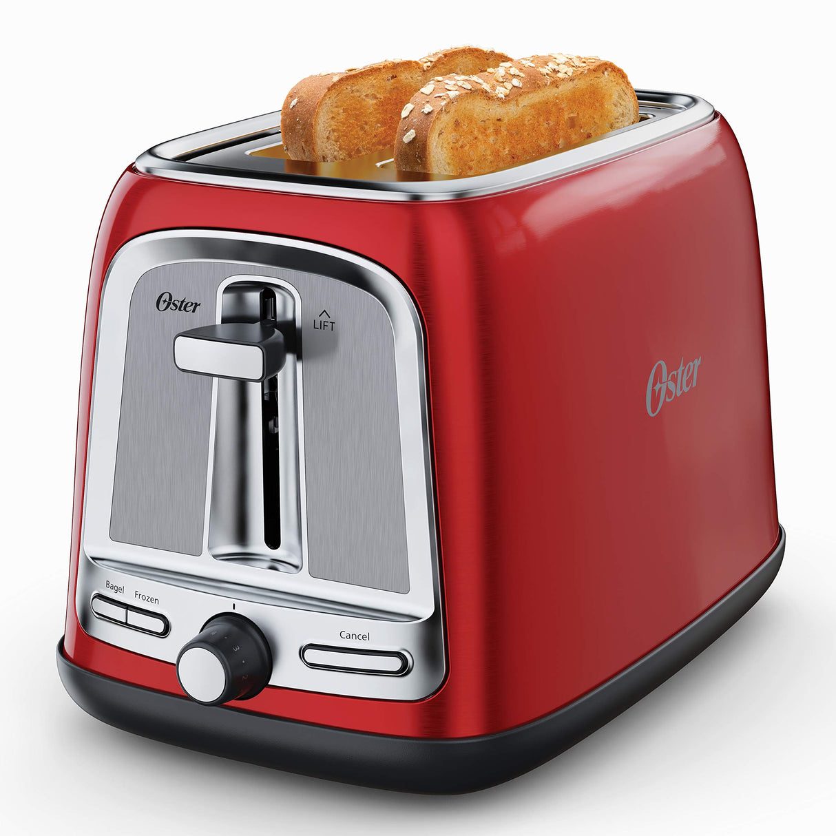 Oster® 2-Slice Toaster with Advanced Toast Technology, Candy Apple Red Oster
