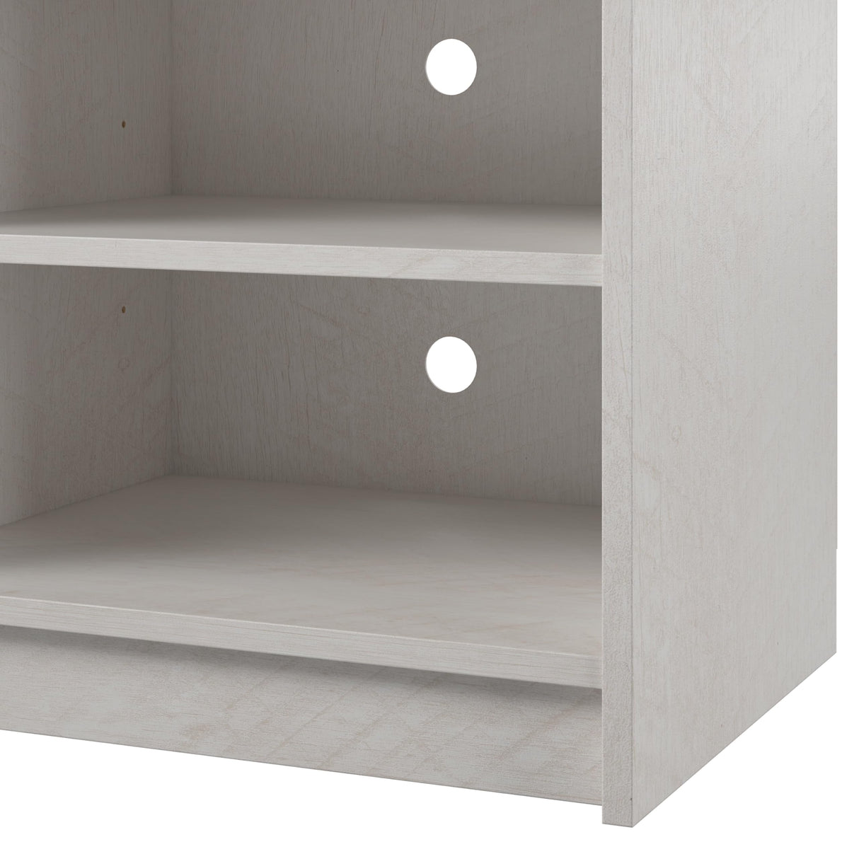 Ameriwood Home Hendrix Fireplace TV Stand for TVs up to 65 Inch, Replaceable Electric Fireplace Insert Heater, Realistic Log and Flame Effect, For Living Room or Bedroom, Ivory Oak Ameriwood Home