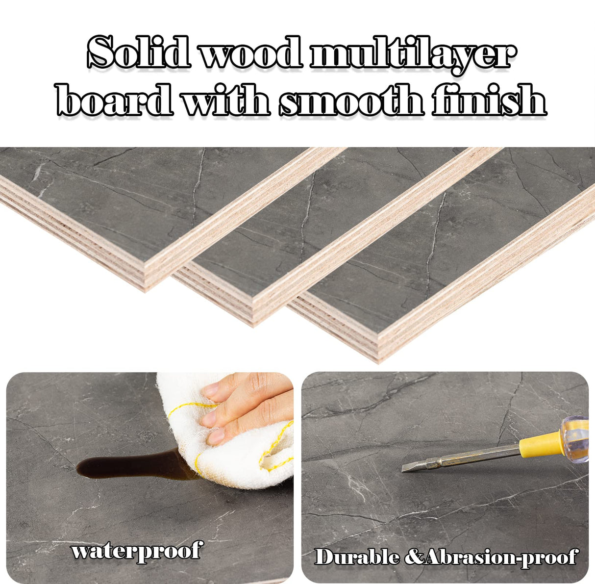 Pmnianhua Floating Desk,Wall Mounted Desk Folding,Hidden Pull Down Desk,Space Saving Desk,Folding Wall Desk for Small Space Apartment Bedroom(Dark Grey) Pmnianhua