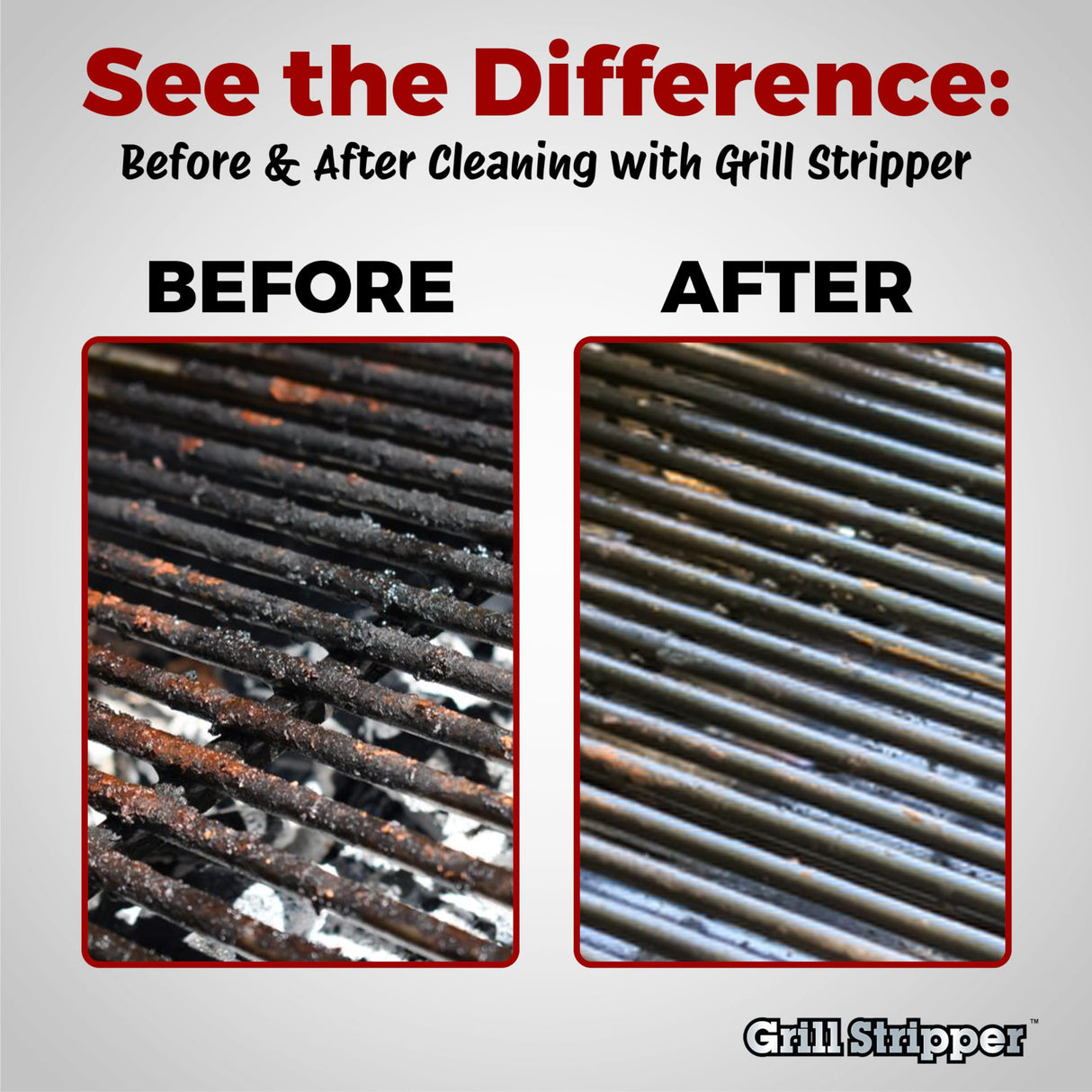 Grill Stripper BBQ Grill Brush – Bristle Free Grill Cleaner for Outdoor Grills with Triple- Grill Scraper, Replaceable Flame-Resistant Kevlar Scrubbing Sponge & Turn-Lock Head Grill Stripper