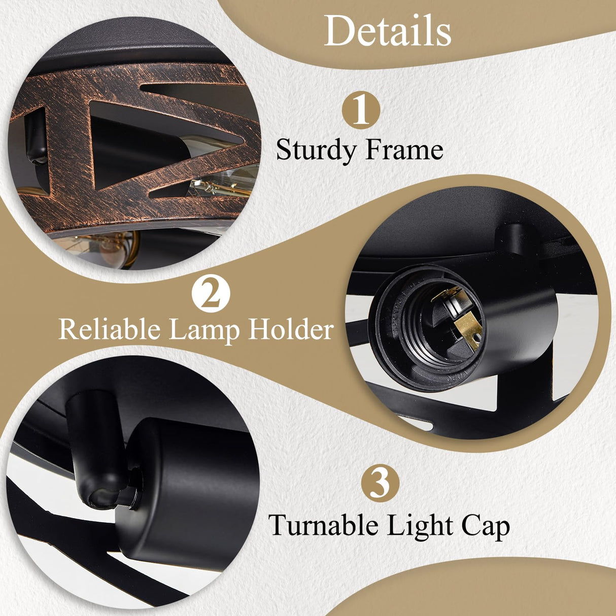 SKEJAO Flush Mount Ceiling Light Fixture,Vintage Metal Black 2-Light Hallway Light Fixtures Ceiling,Rustic Retro Light Fixtures Ceiling Mount for Farmhouse,Kitchen,Hall (2 Pack) SKEJAO