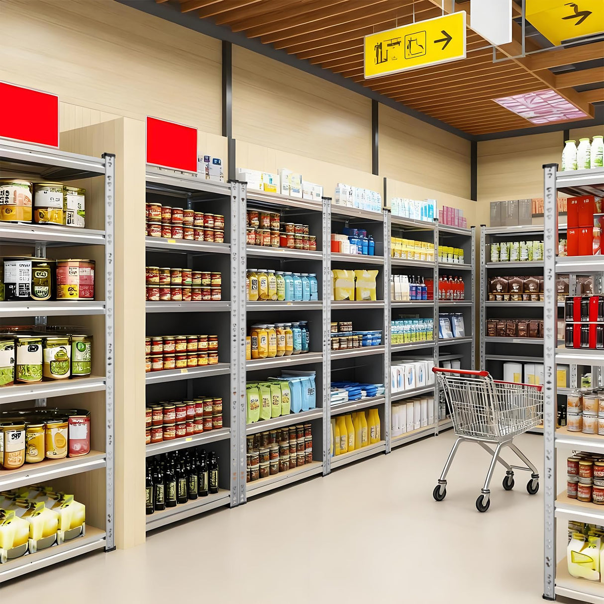 ZEUKMXOO 5 Tier Shelving Unit, 2200 lbs Metal Storage Shelves, 35.4''×15.7''×70.8'' Garage Storage Rack, Adjustable Standing Shelf Units for Pantry, Kitchen, Garage, Basement, Business, Warehouse ZEUKMXOO