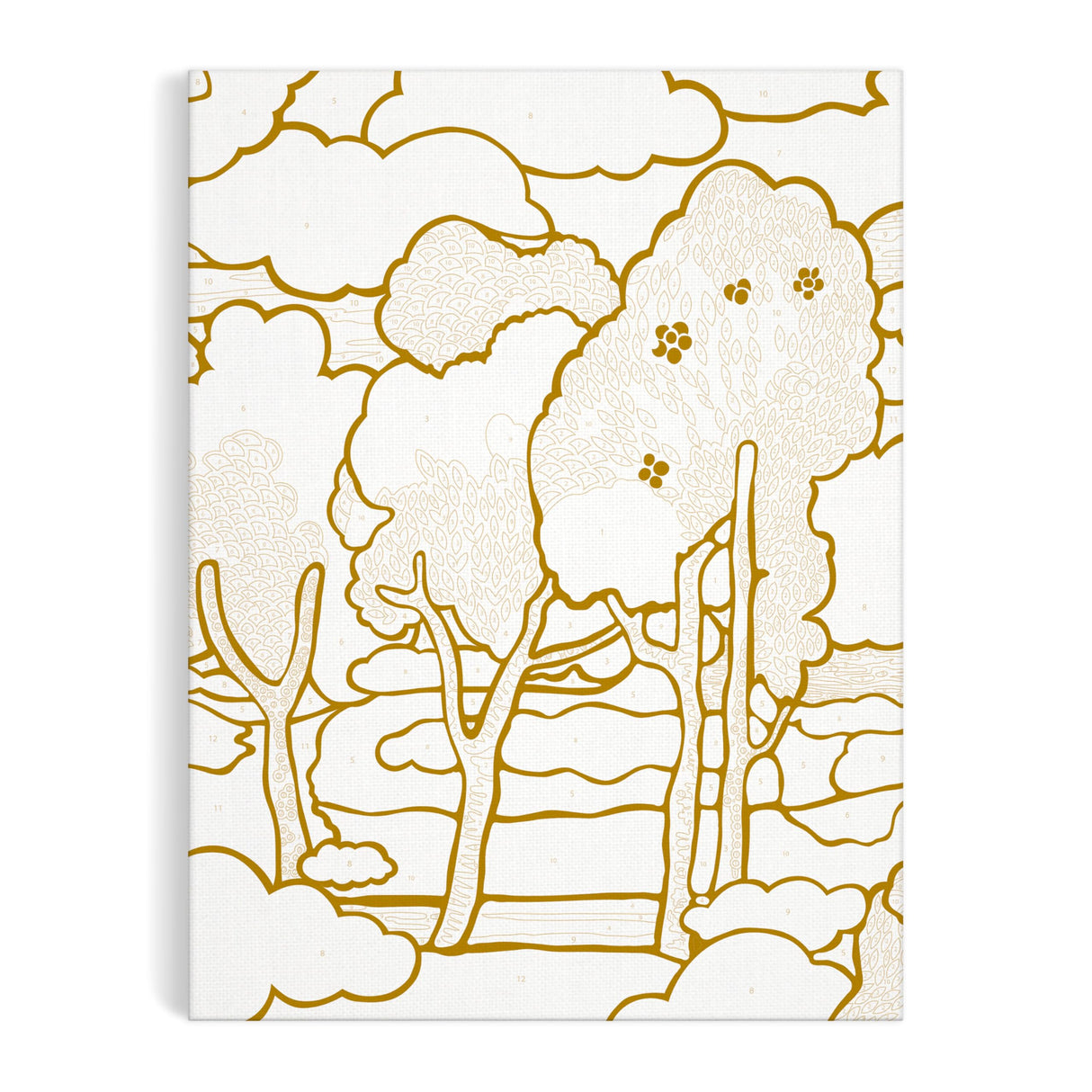 Galison Liberty Prospect Road – DIY 9 x 12 Paint by Number Kit with Iconic Liberty Print Art for Beginners and Experts Includes Paint and Brushes Galison