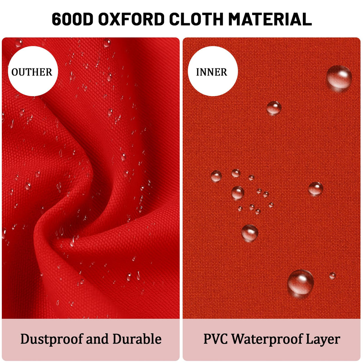 7.5 ft Christmas Tree Storage Bag, Heavy Duty Rolling Xmas Tree Bag with Reinforced Handles and Wheels, Large Storage Container for Trees and Decorations, Red GHYKL