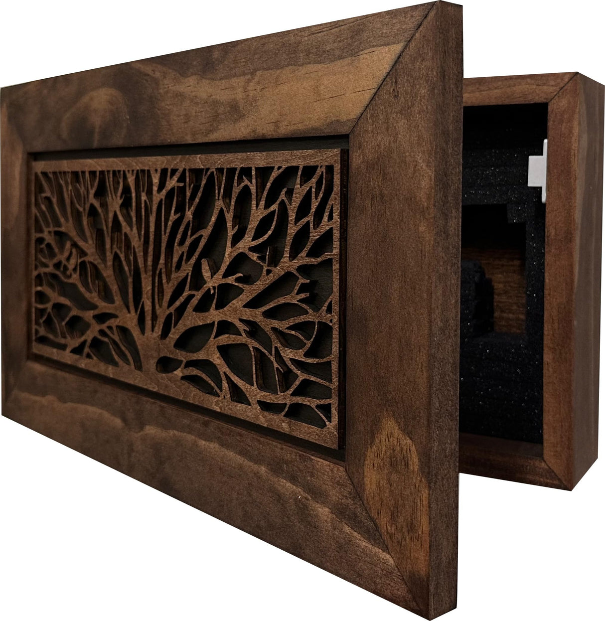 Hidden Gun Storage Cabinet Birds In A Tree Wall Decoration - Secure Wall Mountable Gun Safe by Bellewood Designs Bellewood Designs