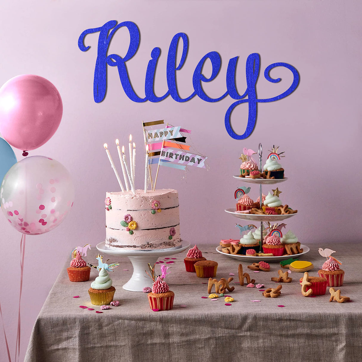 Personalized Wood Name Sign 6" - 60" Wide, Personalized Wood Name Sign, Name Sign for Boy or Girl, Wedding Sign, Personalized Children's Room Sign Décor(SIGN-3) LONG DOORS