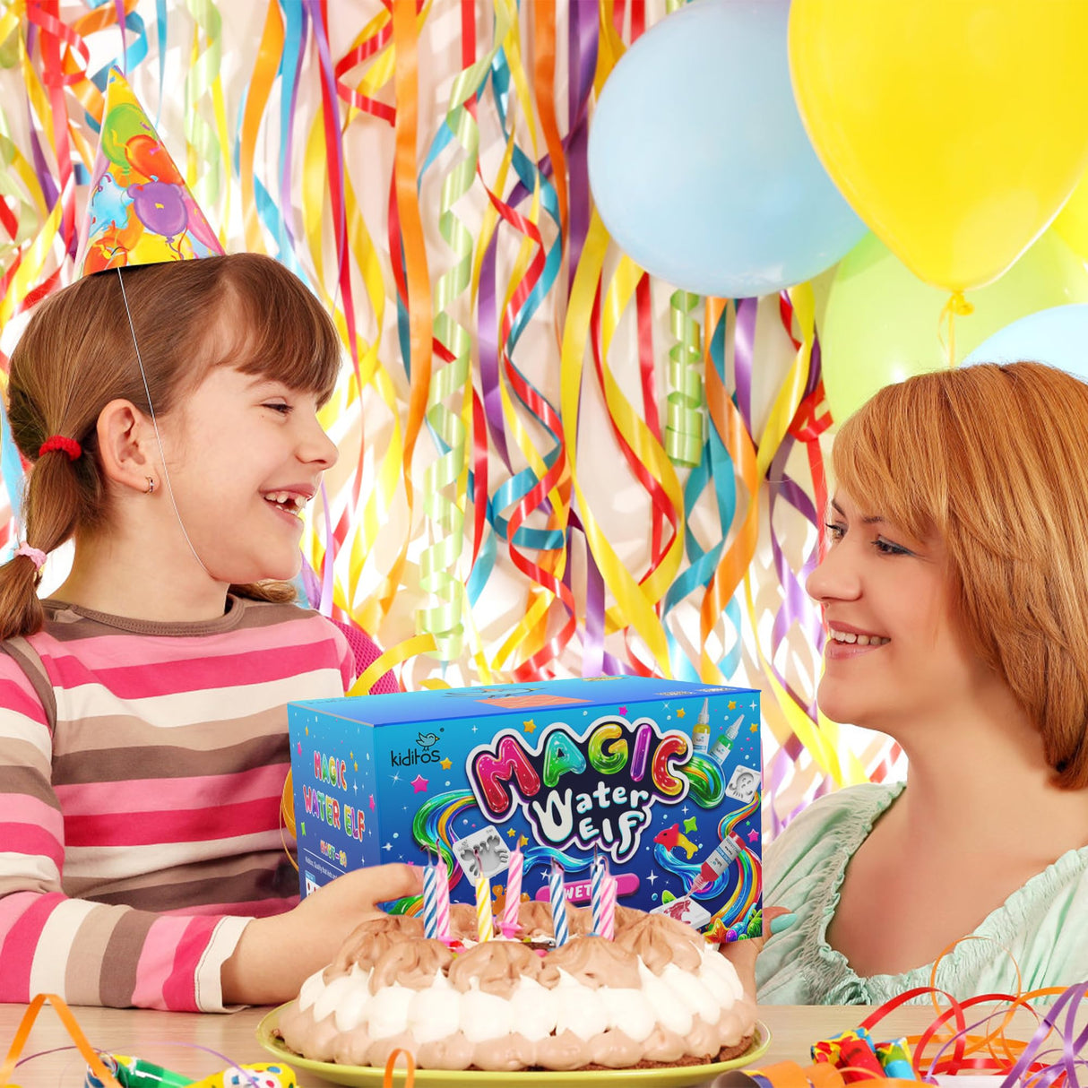 Kiditos Magic Water Elf Toy Kit, Aqua Fairy Water Gel Kit with 20 Magic Gels, 10 Sea Creature Molds. Christmas Gifts, Birthday Gifts, Party Favors, Arts & Crafts DIY STEM for Kids(20 Colors) Kiditos