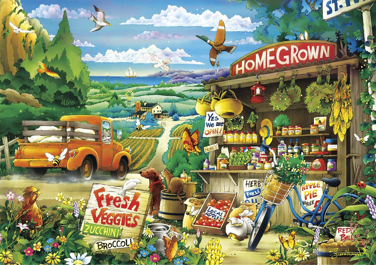 Buffalo Games - Days to Remember - Country Road - 500 Piece Jigsaw Puzzle Multicolor, 21.25"L X 15"W Buffalo Games