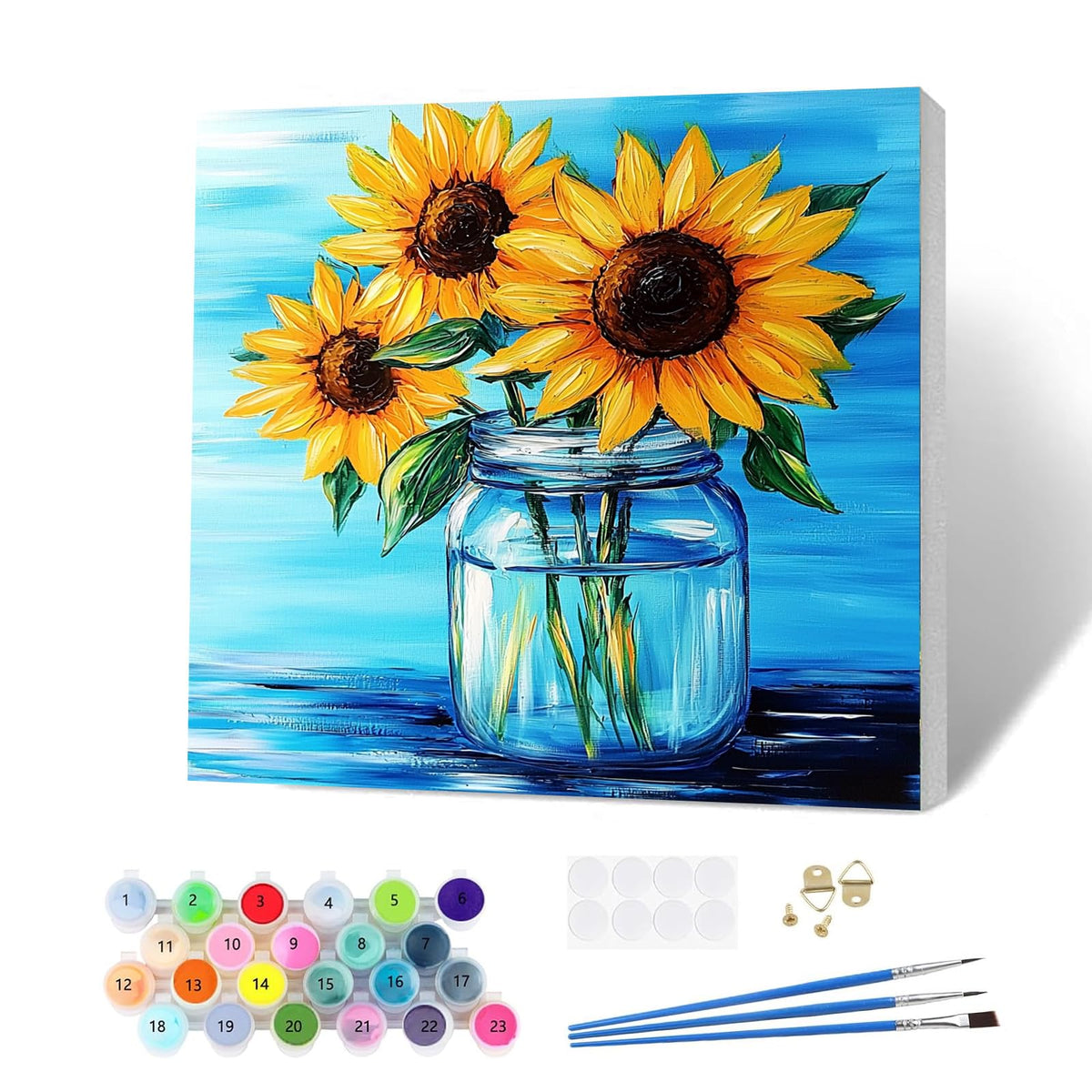 KEYIFA Paint by Numbers Kit for Adults Framed, Small Painting Kits for ...