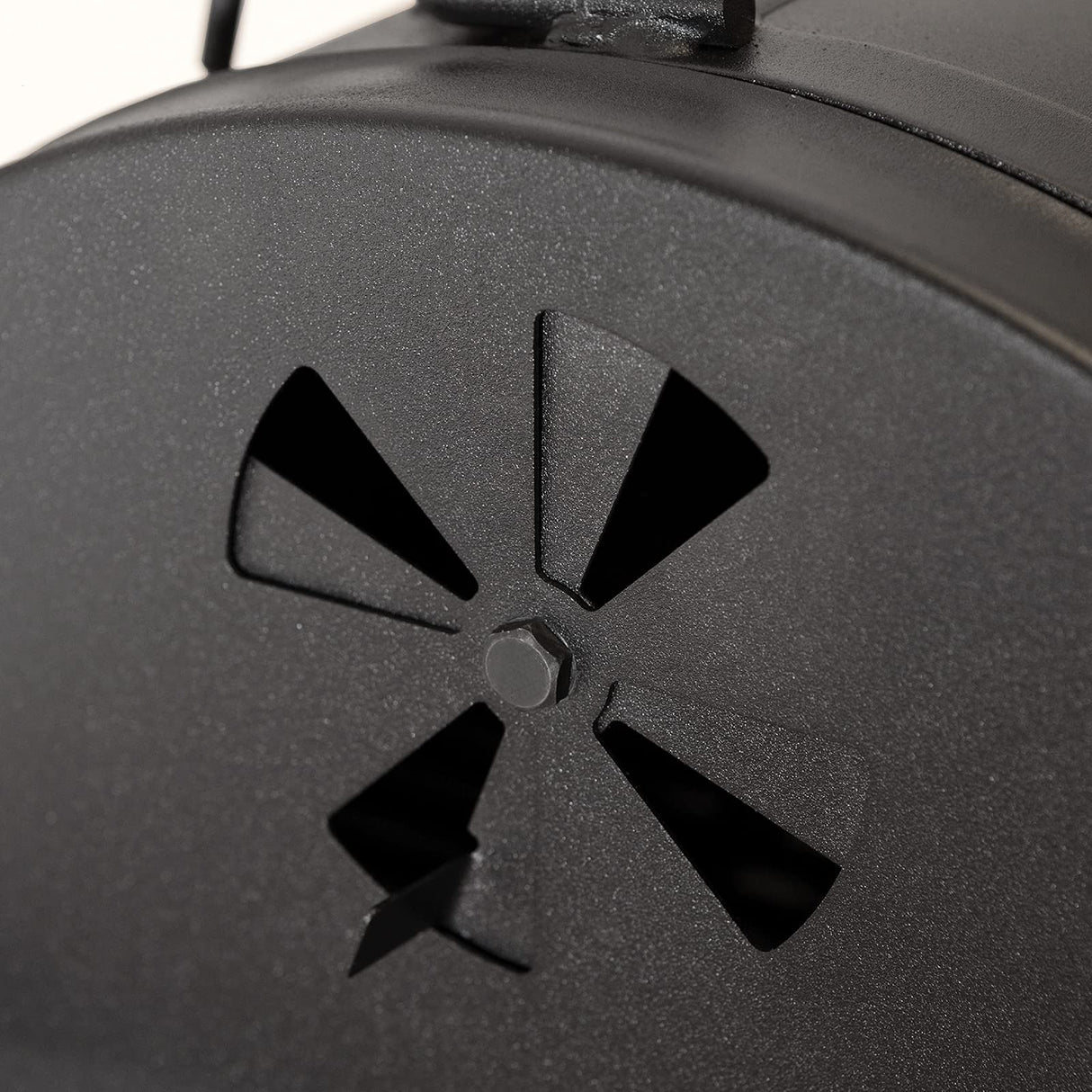 Char-Griller® Patio Pro Charcoal Grill and Smoker with Cast Iron Grates, Premium Wood Shelf and Damper Control, 250 Cooking Square Inches in Black, Model E1515 Char-Griller