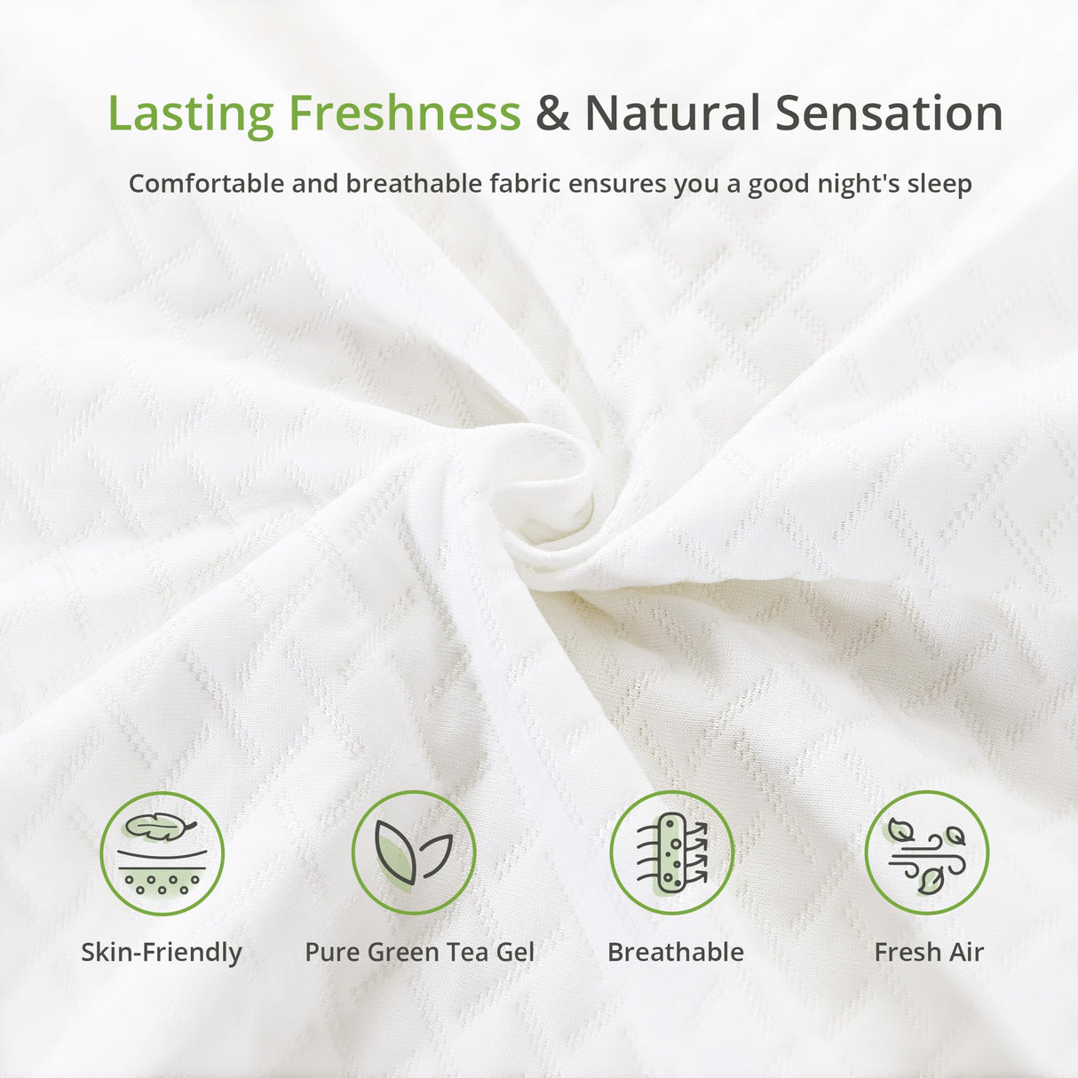 EGOHOME Twin Size Memory Foam Mattress, 12 Inch Bed Mattress in a Box with Cooling Green Tea Gel, Relieve Pressure with Medium Support, CertiPUR-US Certified, 75''L x 38''W, White EGOHOME