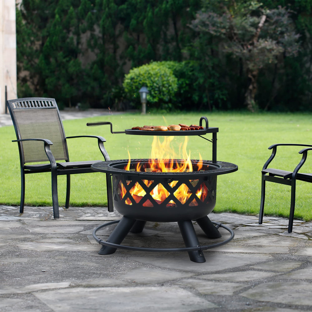 BALI OUTDOORS Fire Pit Outdoor Fire Pit for Wood Firepits for Outside Patio BALI OUTDOORS