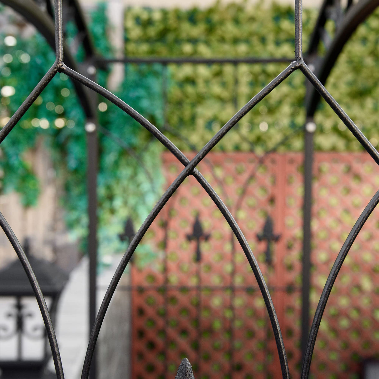 Outsunny 7Ft Garden Arch Arbor, Metal Arch Trellis for Climbing Vines, Garden Archway for Wedding, Bridal Party, Ceremony Outsunny