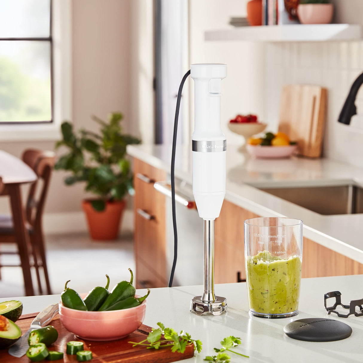 KitchenAid Variable Speed Corded Hand Blender - KHBV53, White KitchenAid