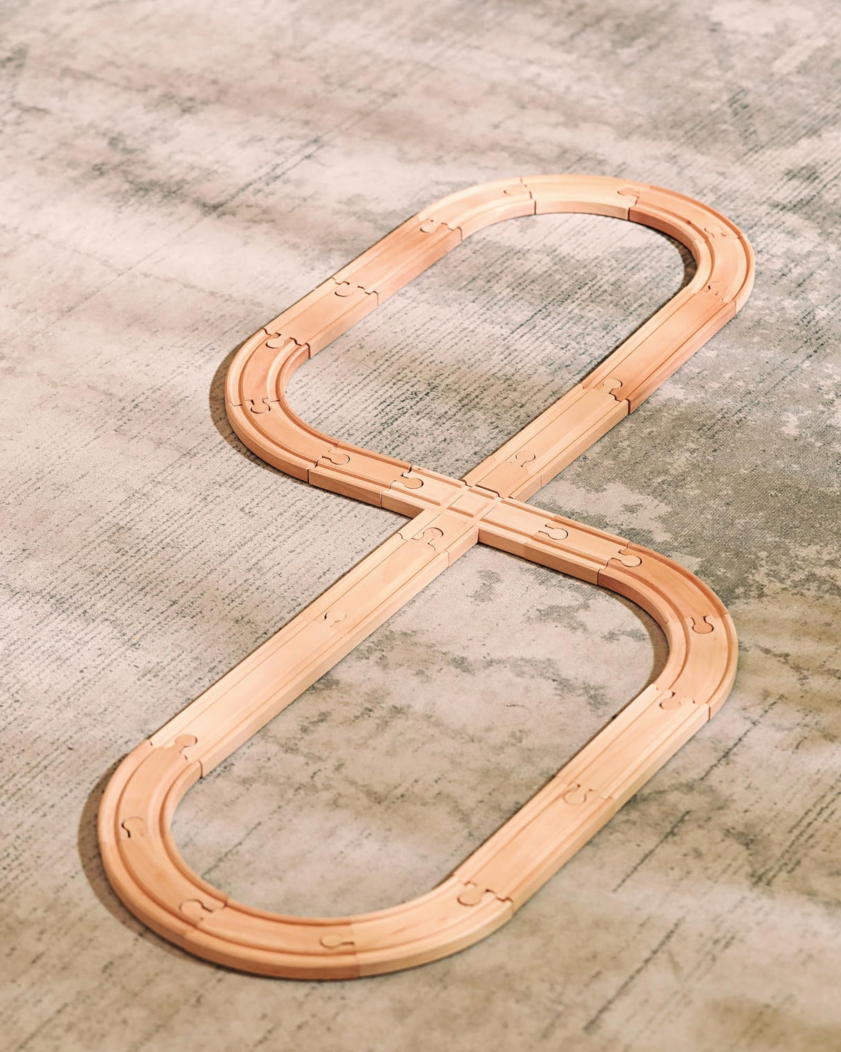 SainSmart Jr. Wooden Train Track 24pcs, Track Expansion Compatible with All Major Brands Toddler Railway Toy Train Set Boys Train Set 3+ SainSmart Jr.