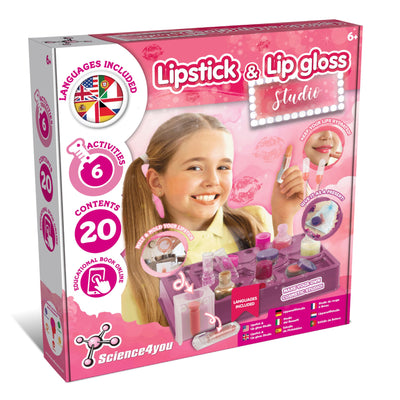 Science4you Lipstick & Lip Gloss Making Kit for Girls – Make Your Own Lip Glosses, Lipsticks & Lip Balm - 7 Beauty Activities for Kids Included, Original Gift for Girls Age 8 9 10 11+
