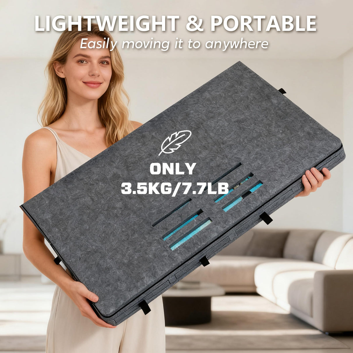 Becko US Tilting Puzzle Board with 2-in-1 Designed Stand & Cover, Lightweight Felt Storage Case with 8 Drawers for Adults, Portable Jigsaw Puzzle Table for Games Up to 1500 Pieces