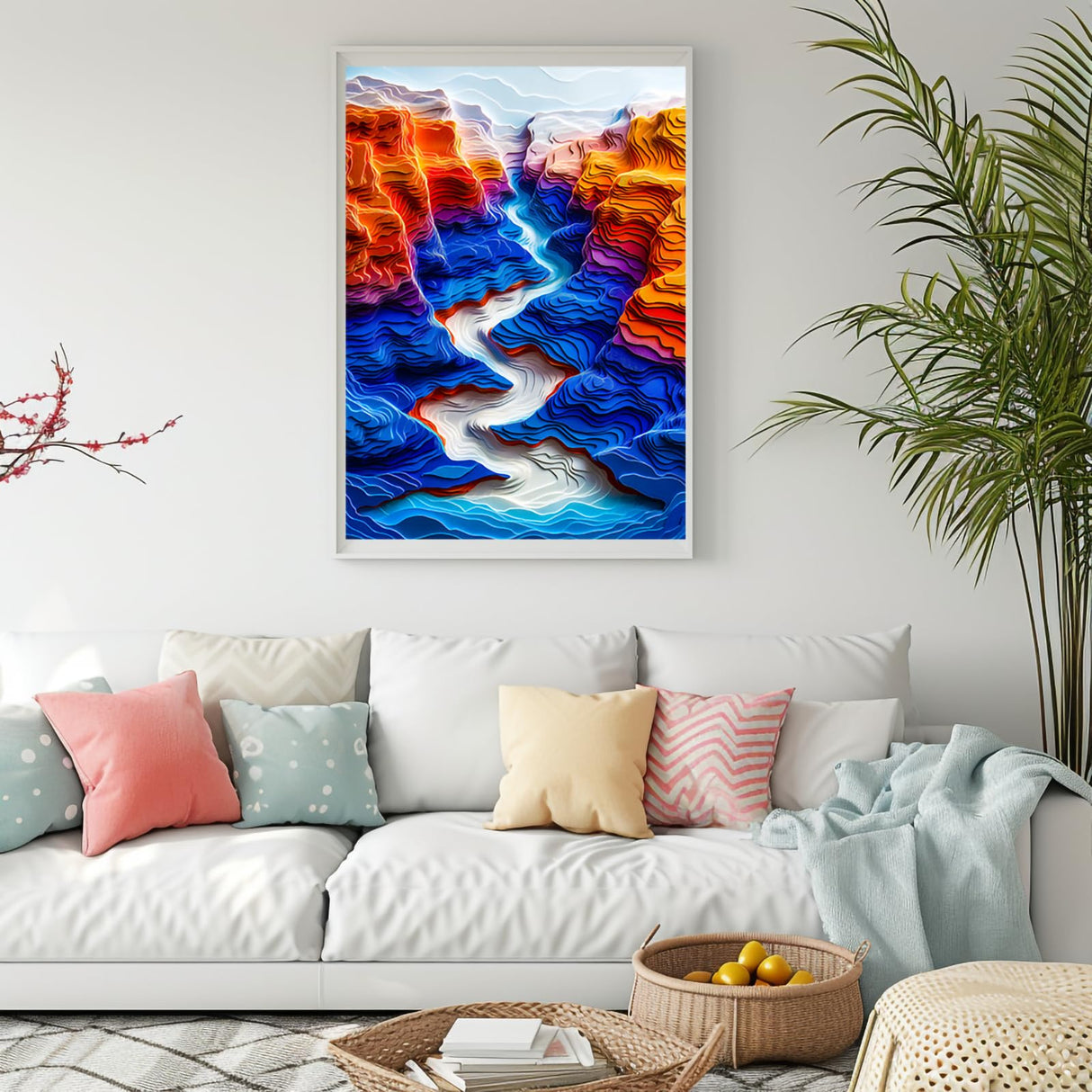 Bgraamiens Puzzle-The Blue Canyon-3D Visual 1000 Pieces Puzzle Autostereoscopy Puzzle Hard Challenge Puzzle for Adult for Adults and Kids(The Blue Canyon) Bgraamiens