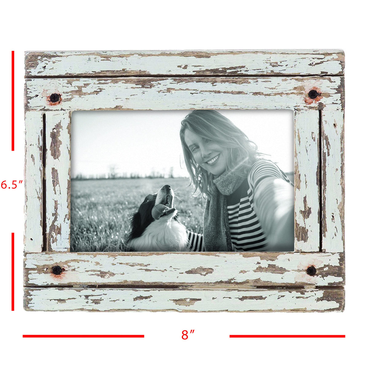 Foreside Home & Garden FFRD06190 4X6 Heartland Photo Frame White Foreside Home & Garden