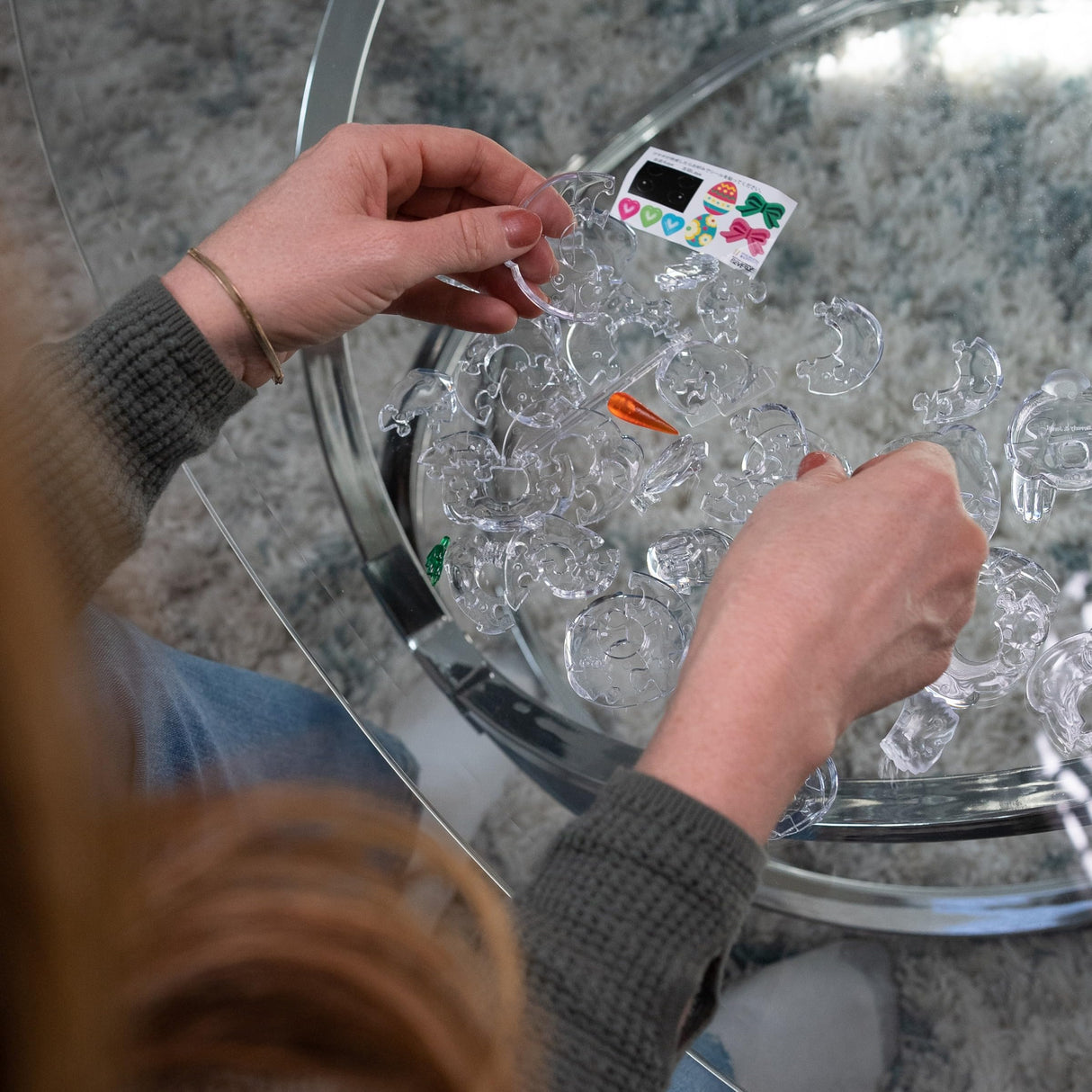 BePuzzled, Roses in Vase White, Original 3D Crystal Puzzle, Ages 12 and up Original 3D Crystal Puzzles