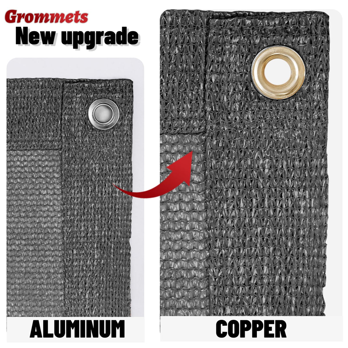 SUNNY GUARD Shade Cloth 12x20 FT Sun Shade Screen Fabric HC-036 Shade Cover Tarp with Grommets for Pergola Backyard Garden, Dark Grey SUNNY GUARD