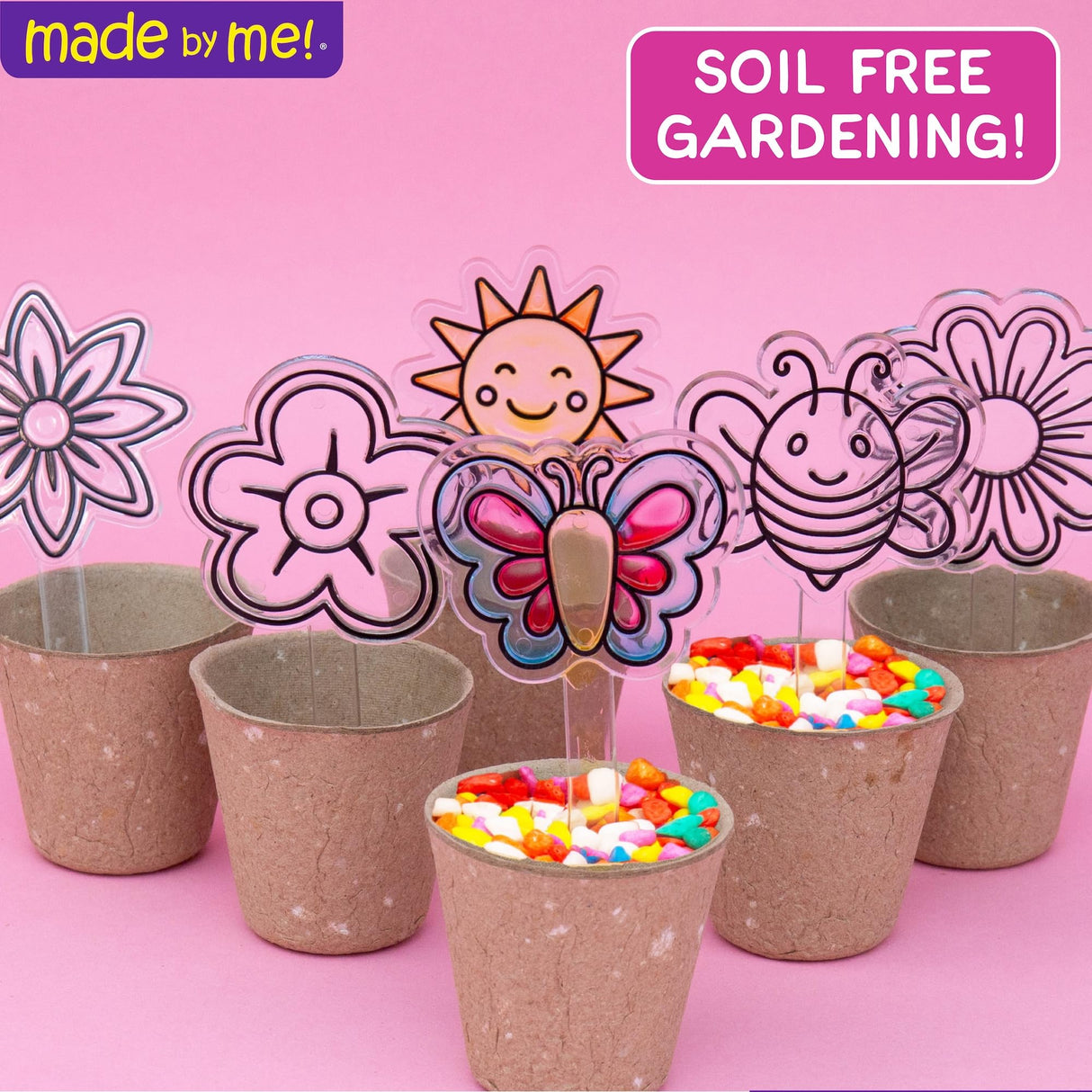 Made by Me Create Your Own Suncatcher Garden, Includes 6 Suncatchers to Paint, 7 Suncatcher Paints & Acrylic Paints, Fun Arts & Crafts for Kids, Suncatcher Kit, Unique Craft Kits, Cool Window Art Horizon Group USA
