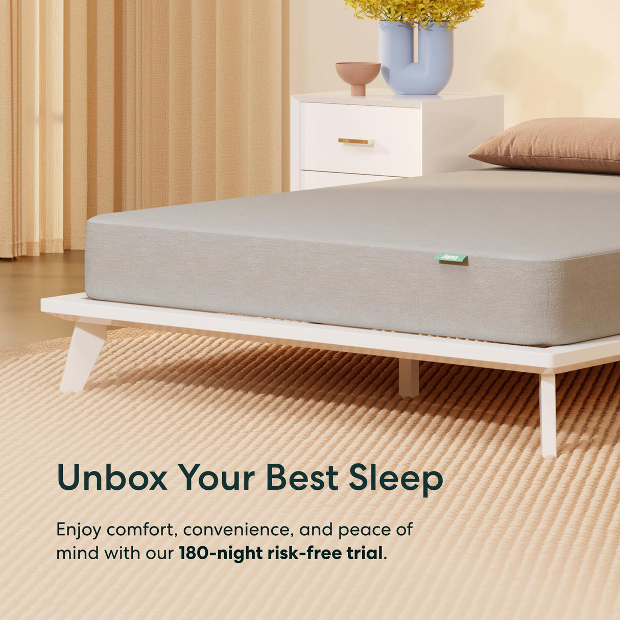 Siena 8” Queen Gel Memory Foam Mattress - Medium Firm - 180 Night Trial - Premium Pressure-Relieving Layers - 10 Year Manufacturer Warranty - CertiPUR-US® Certified Siena