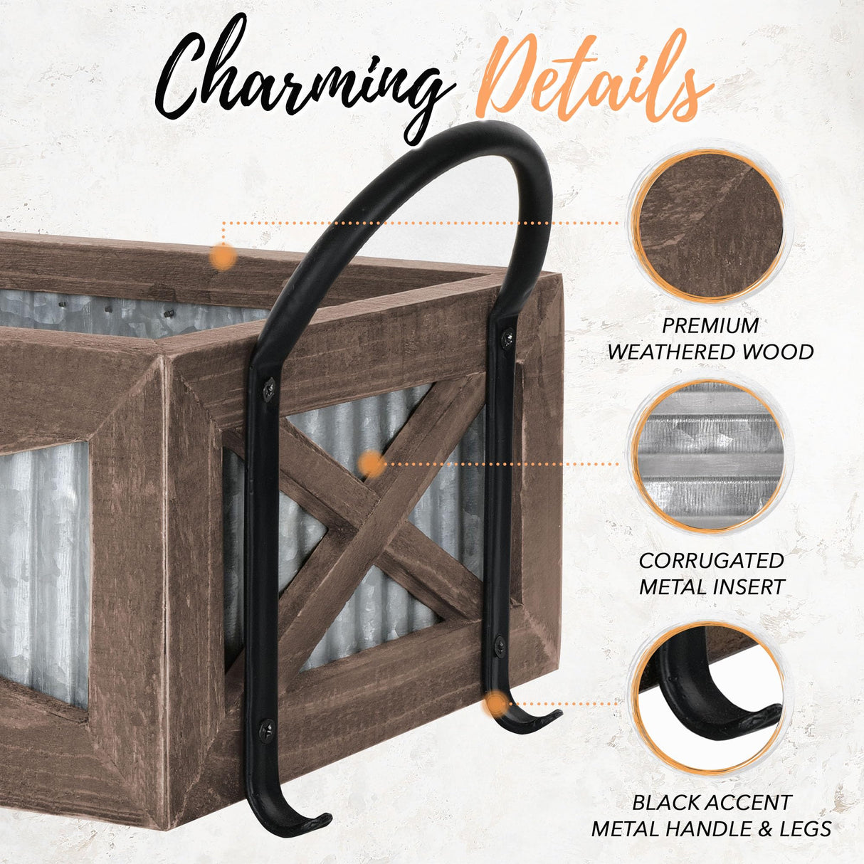 Autumn Alley Farmhouse Toilet Paper Basket for Back of Toilet - Farmhouse Toilet Paper Holder, Organizer and Toilet Paper Basket - Tank Topper Basket Holder, Farmhouse Rustic Home Decor, Brown Autumn Alley