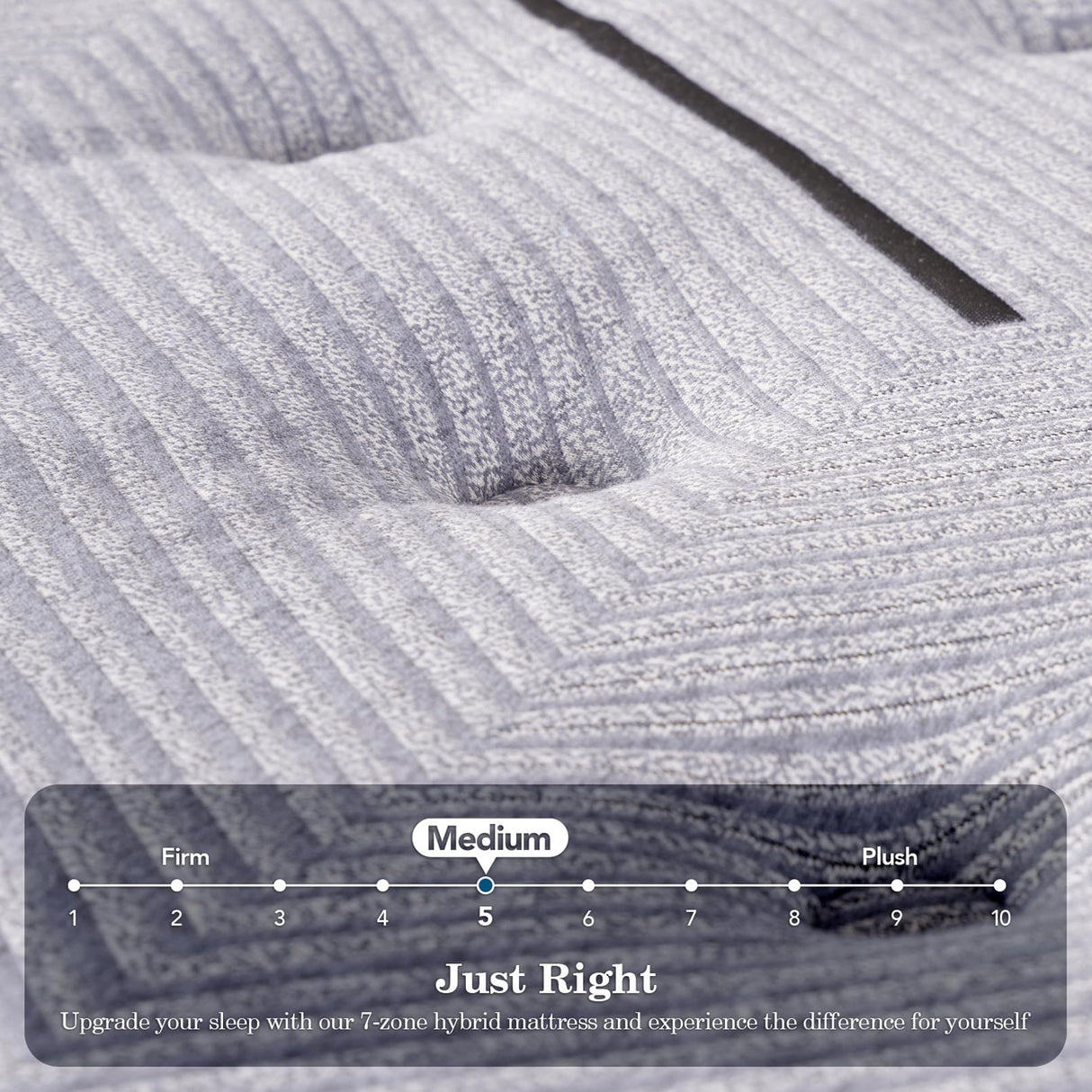 DIGLANT King Mattress, 14Inch Medium King Hybrid Mattress,Cooling Gel Memory Foam & 7-Zone Individual Pocket Springs, King Size in Box for Supportive & Pressure Relief,76 x 80 DIGLANT