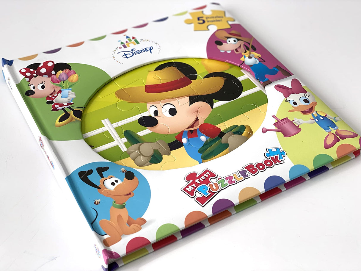 Disney Baby My First Puzzle Book - Jigsaw Puzzles for kids, 10-page board book, 5 puzzles to enjoy Phidal