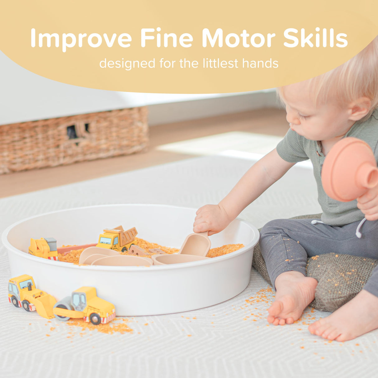 Inspire My Play - 4 x Mini Silicone Scoops - Perfect for Sensory PlayTray - Sensory Bin Accessories - Special Education Classroom Supplies - Montessori Education Toys - Multi-Purpose Shovel Inspire My Play