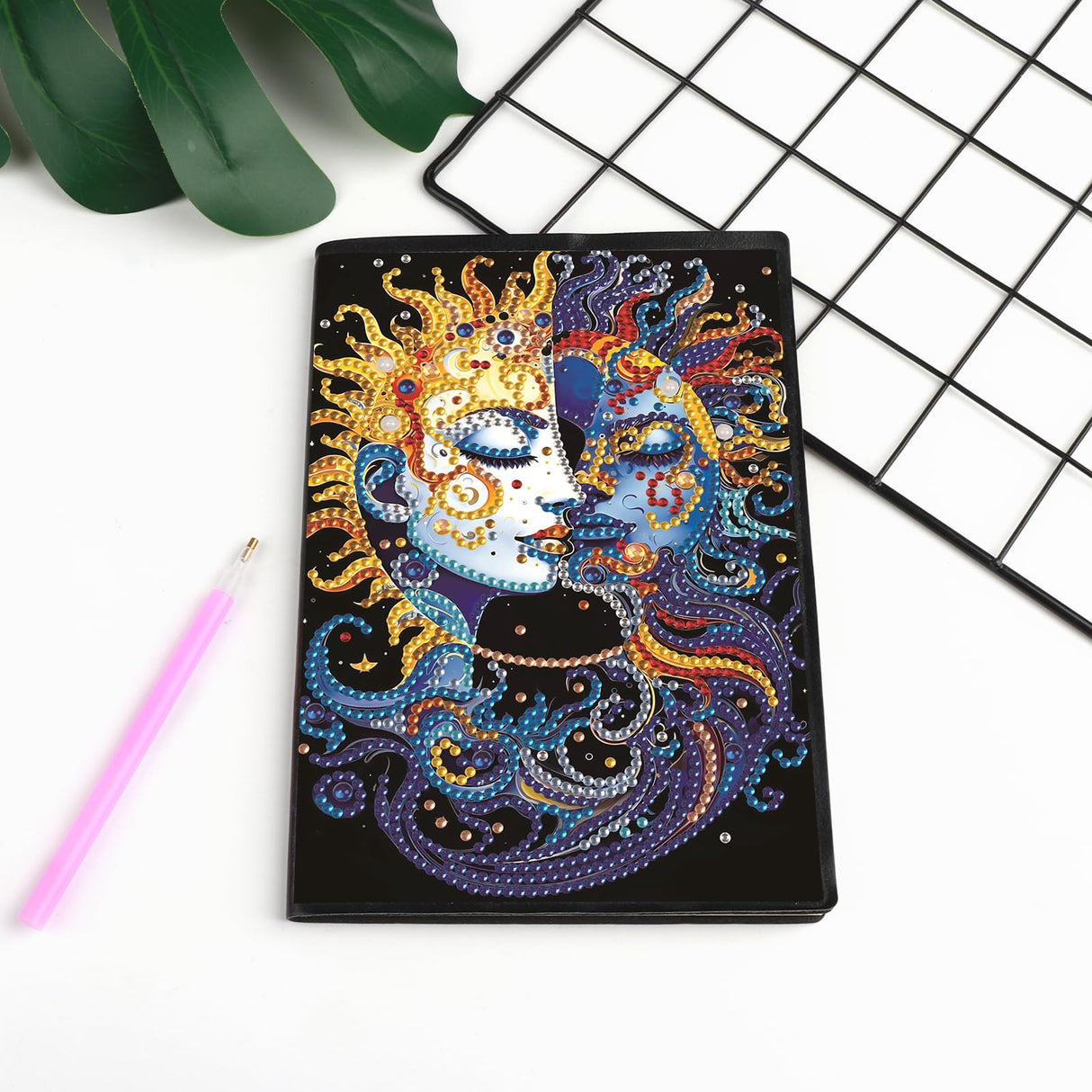 DIY Diamond Painting Notebook Kit, Enchanted World, Special Shaped Diamond Art Notebook Journal Sketchbook for Writing & Drawing Focart