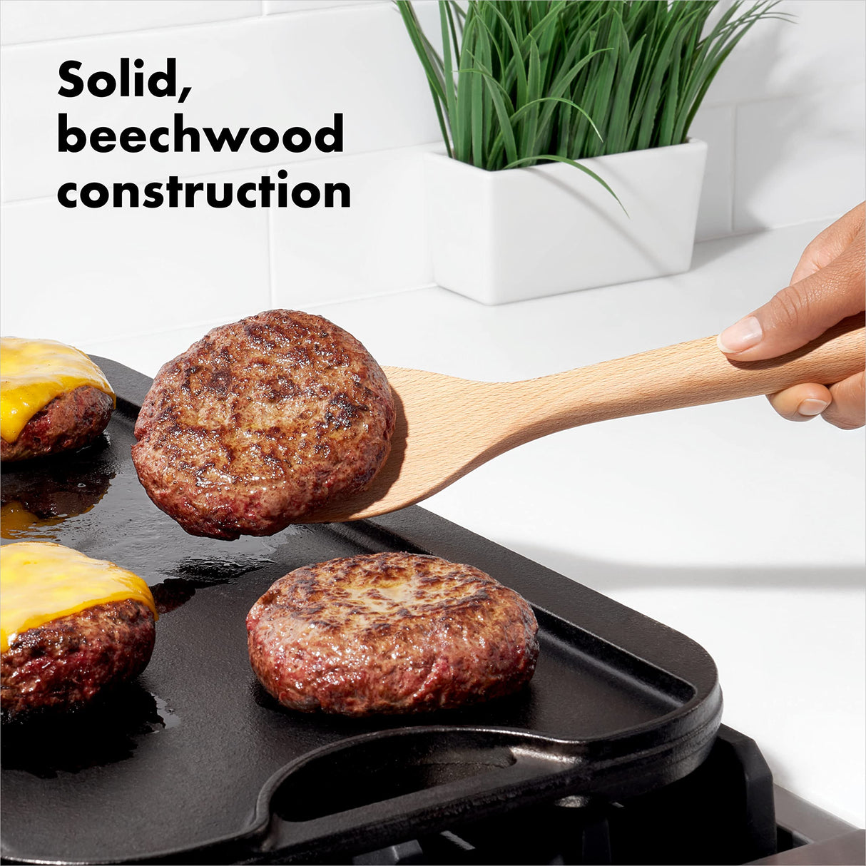 OXO 3 Piece Good Grips Wooden Turner Set, large OXO