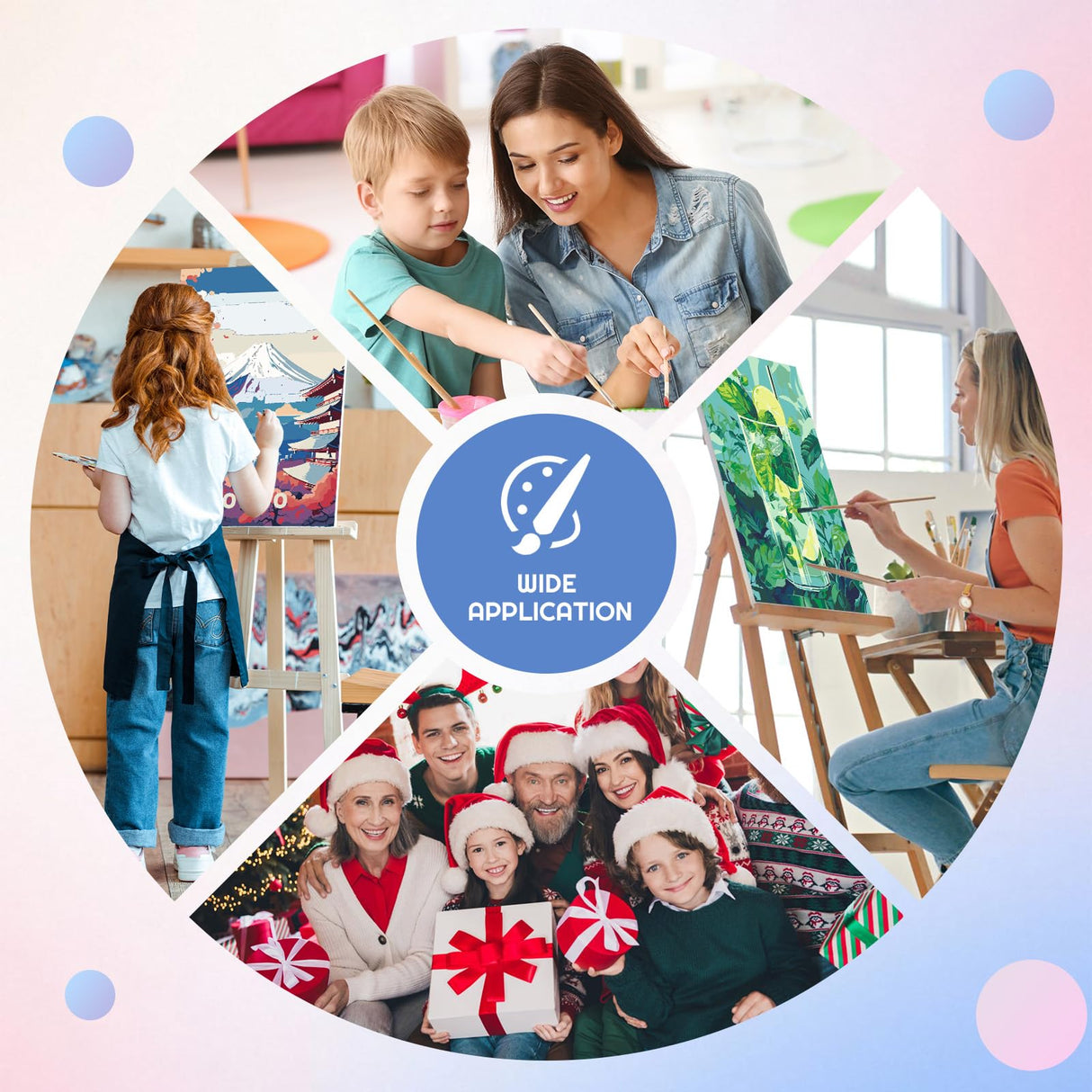 6 Pack Paint by Numbers Kit for Adults, National Park Adult Paint by Number Kits on Canvas Without Frame for Beginner, Mountains Lake Acrylic Oil Painting by Numbers Kits for Home Decor 8 x 12 Inch Camocin