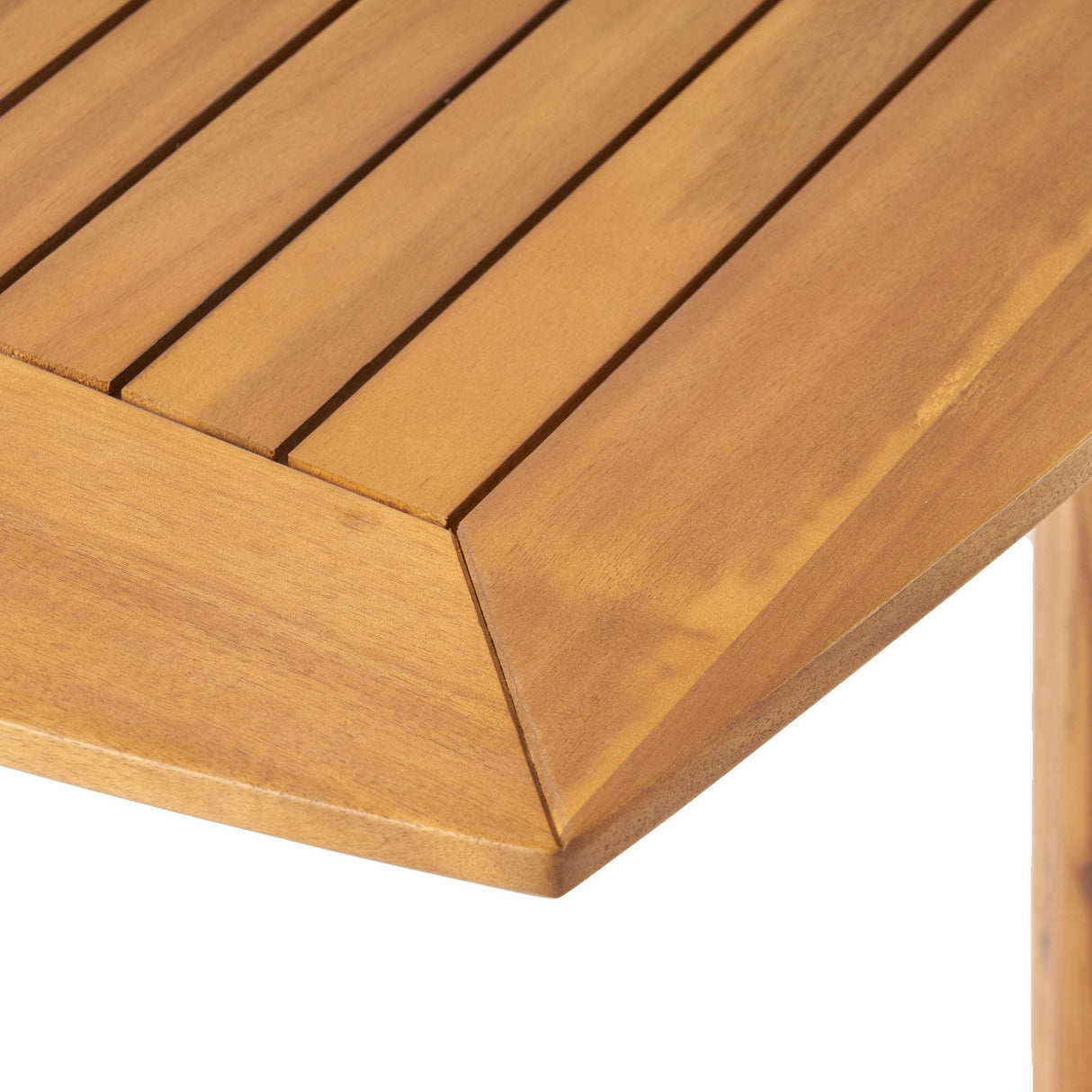 GDFStudio Outdoor Acacia Wood Expandable Dining Table, Teak GDFStudio