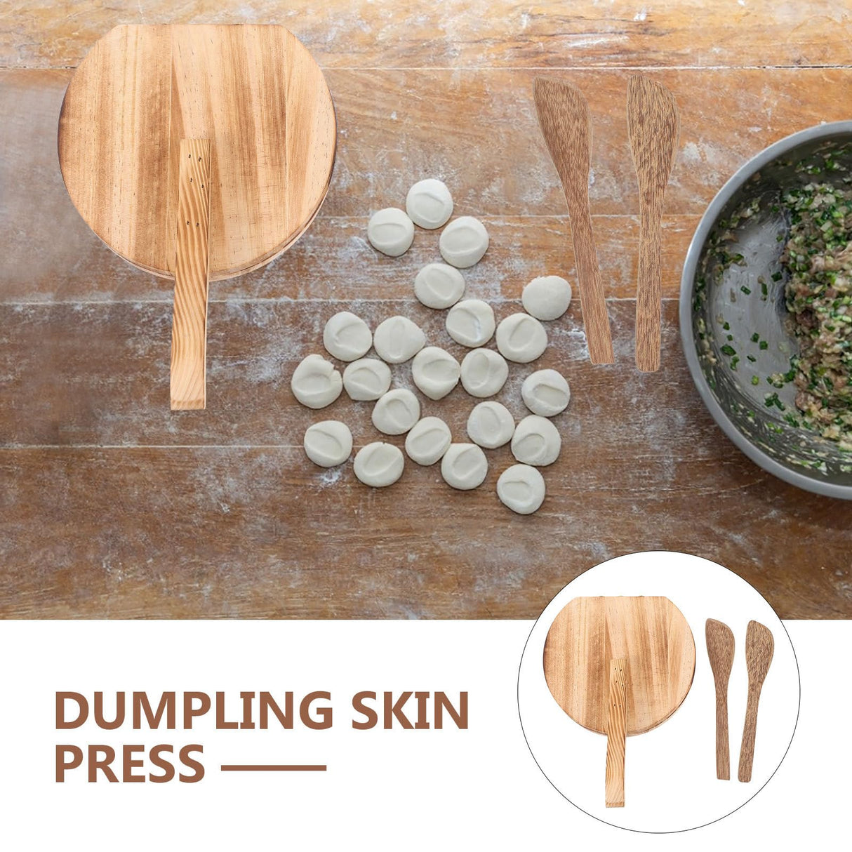 Cabilock Wooden Tortilla Press-Tortilla Press Maker Waffle and Pizza Dough Presser for Homemade Mexican Tortillera, Roti, Chapati, Taco, Dumpling Wrappers Cabilock