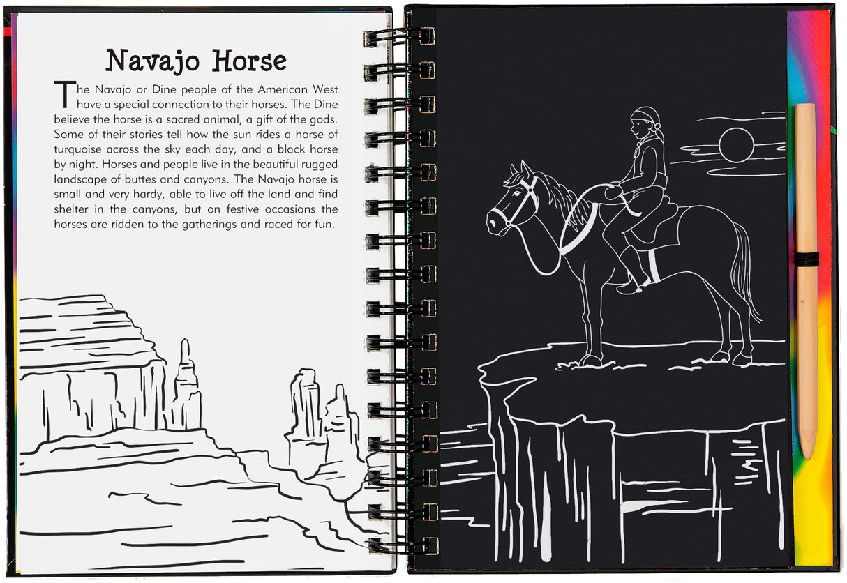 Scratch & Sketch Horses (Trace-Along) PETER PAUPER PRESS