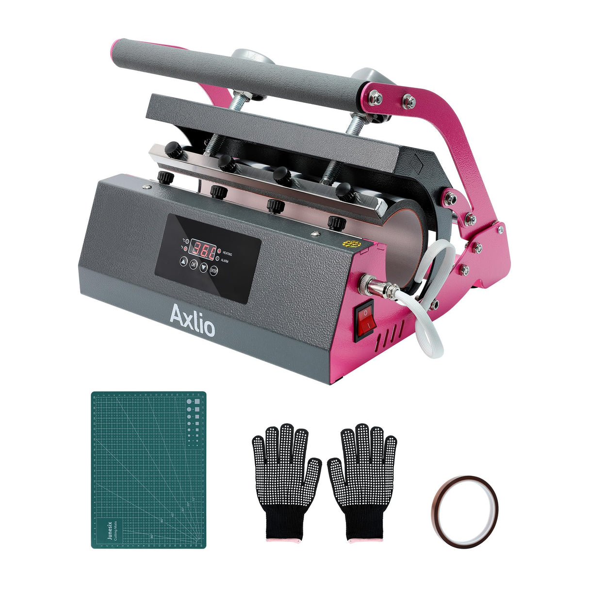 Tumbler Heat Press Machine for 20oz 30oz 16oz Sublimation Blank Skinny Tumbler - Heat Press for Sublimation Mug Projects for 11-16oz Coffee Mug Cup-Gray Axlio