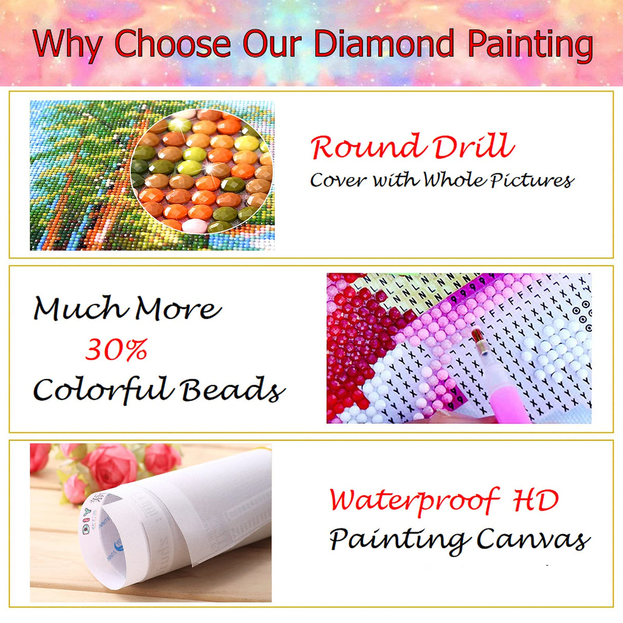 YALKIN Diamond Painting Kits for Adults (35.5x15.7in), DIY 5D Diamond Painting Paint Abstract by Number with Gem Art Drill Diamond Painting Kits for for Home Wall Décor, Gifts YALKIN