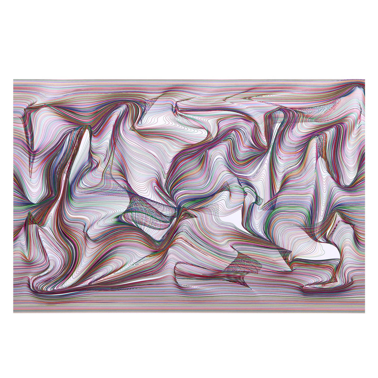 Bgraamiens Puzzle-Twisted Lines-1000 Pieces Rectangle Puzzle Color Challenge Jigsaw Puzzles for Adults and Kids(Twisted Lines) Bgraamiens